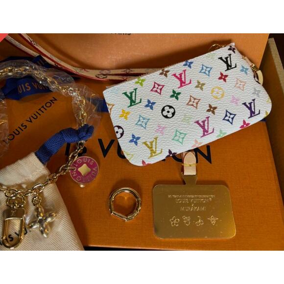 Louis Vuitton Murakami Multicolor Phone Holder LV X TM Pouch Rare New 2025 - Picture 11 of 16